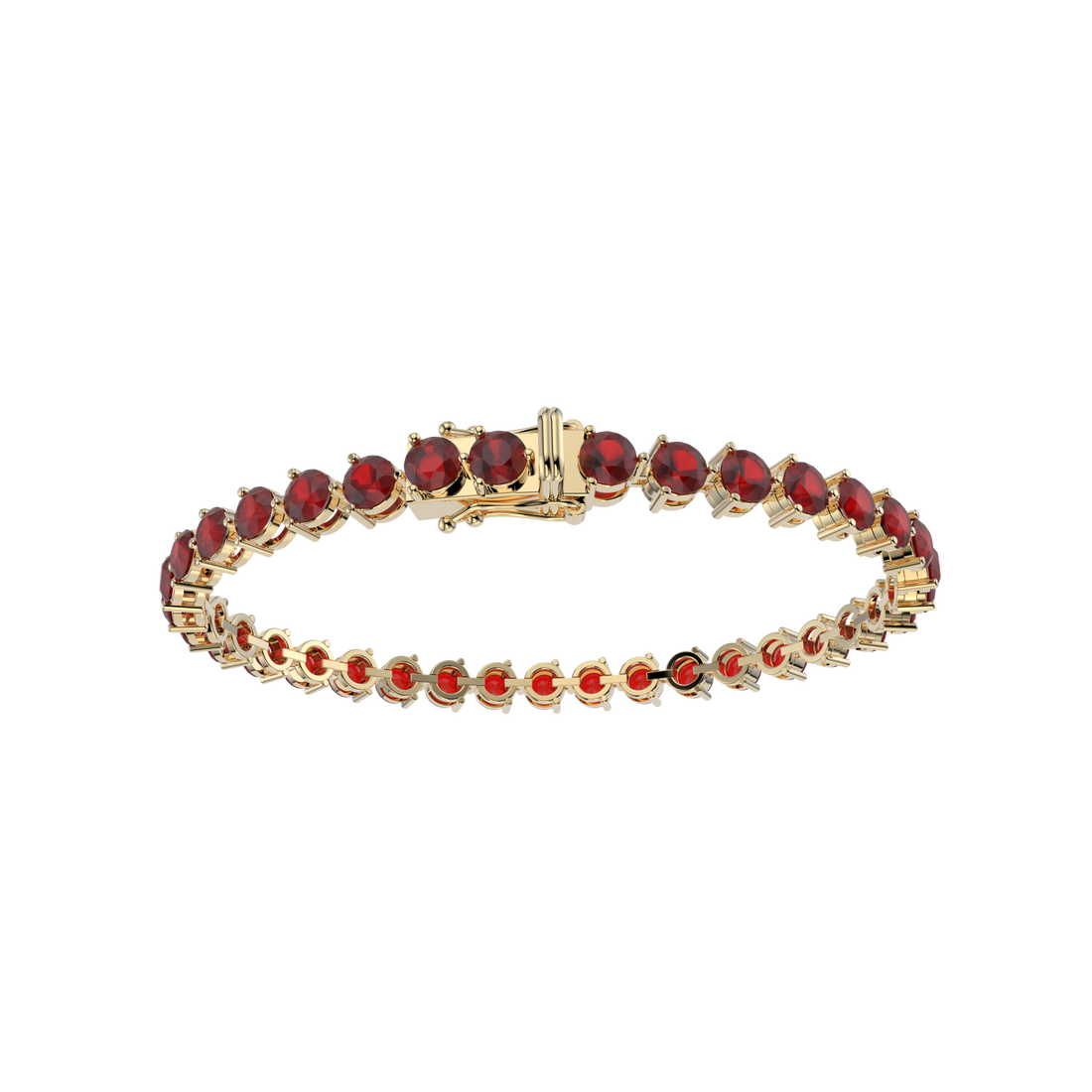 Bracelet with Moissanite on a Gold Vermeil