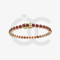 Bracelet with Ruby on a Yellow Gold