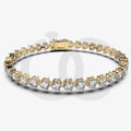 Bracelet with Lab Grown Diamond on a Yellow Gold