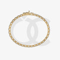 Bracelet with Moissanite on a Gold Vermeil