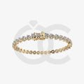 Bracelet with Moissanite on a Gold Vermeil