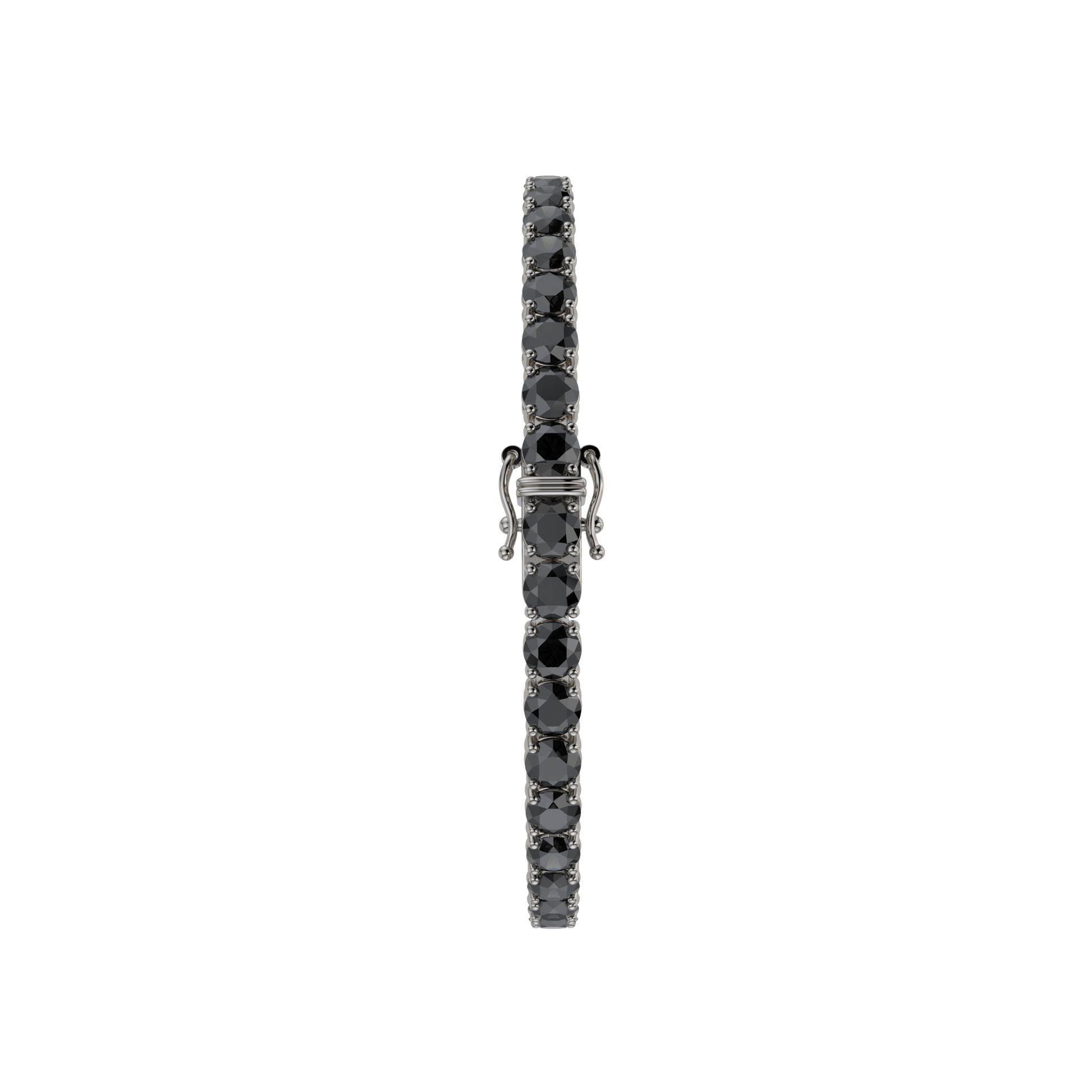 Bracelet with Black Diamond on a Black Gold
