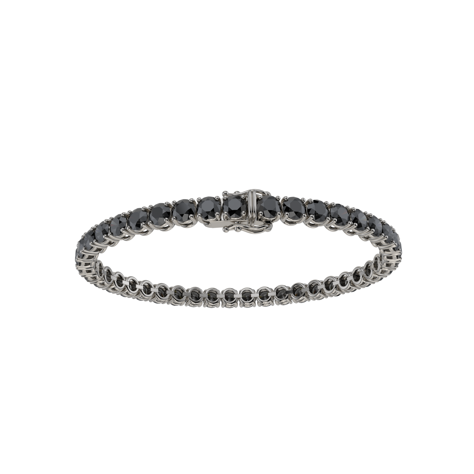 Bracelet with Black Diamond on a Black Gold