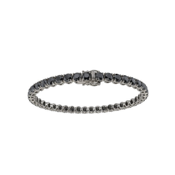 Bracelet with Black Diamond on a Black Gold