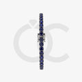 Bracelet with Blue Sapphire on a Black Gold