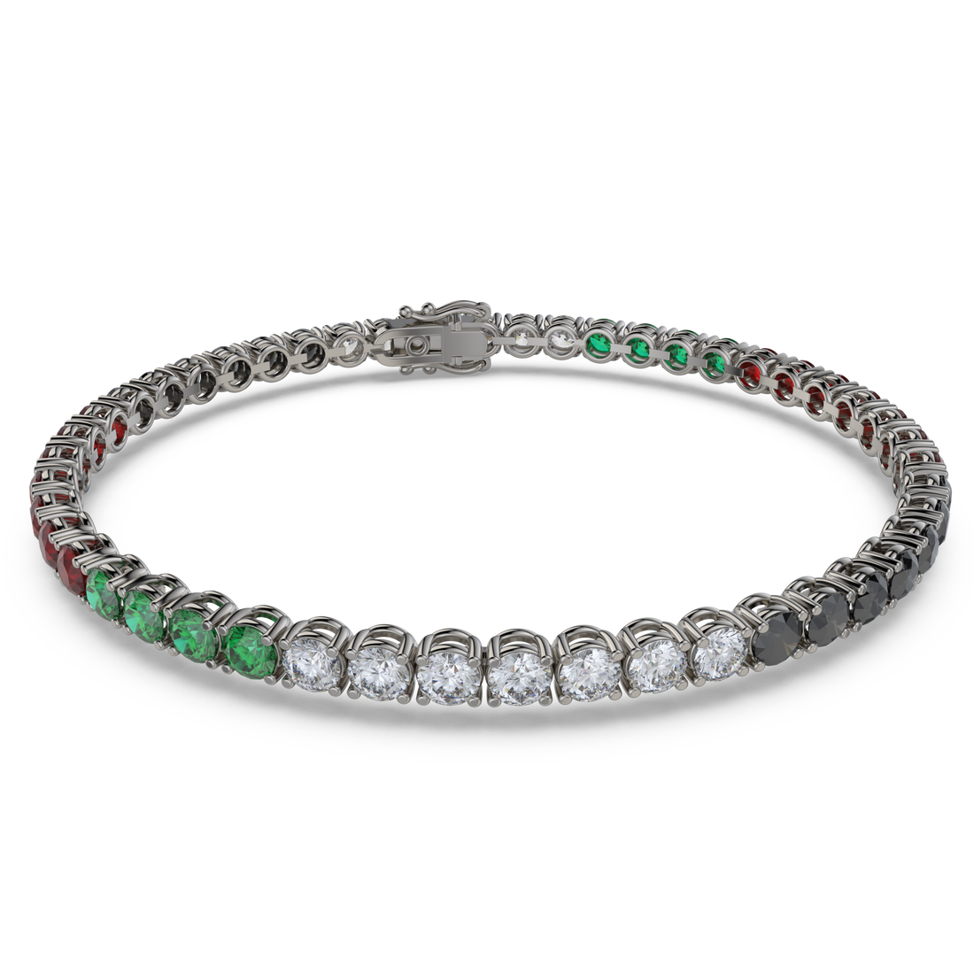 Tennis Bracelet with Diamond on a 18K Black Gold