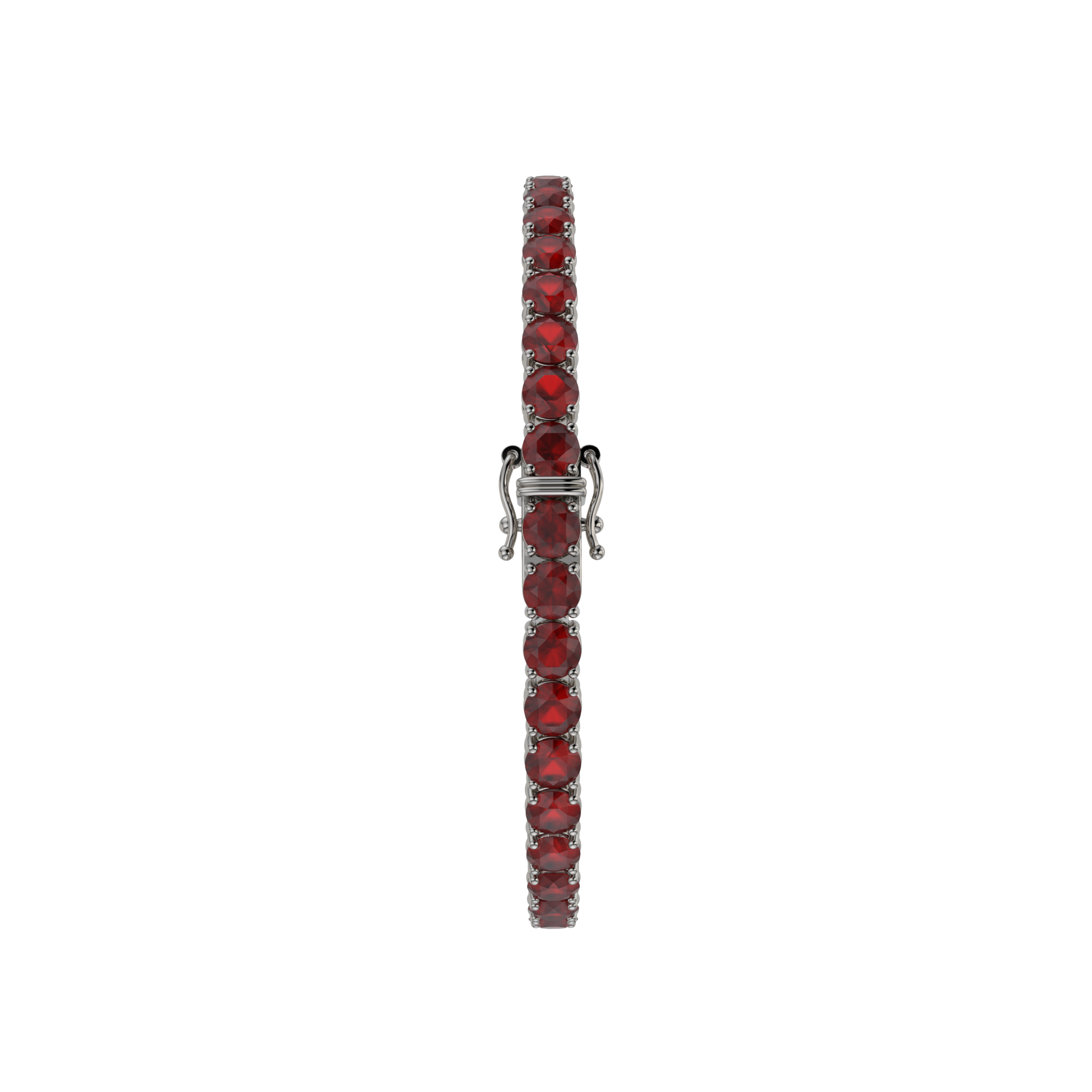 Bracelet with Ruby on a Black Gold