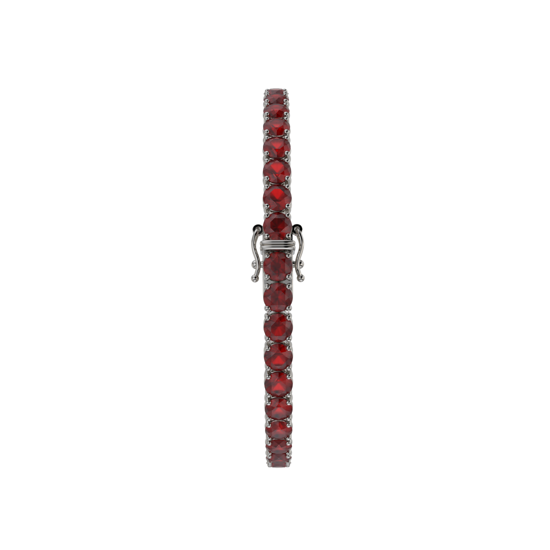 Bracelet with Ruby on a Black Gold