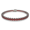 Bracelet with Ruby on a Black Gold