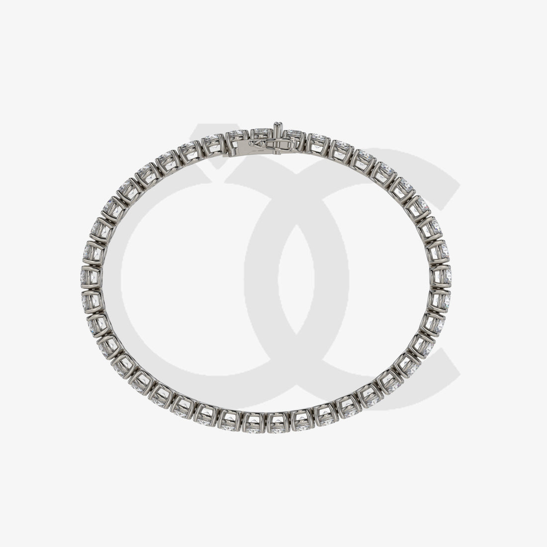 Bracelet with Lab Grown Diamond on a Black Gold