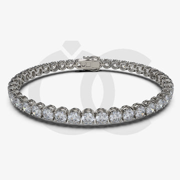 Bracelet with Lab Grown Diamond on a Black Gold