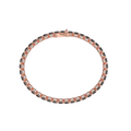Bracelet with Black Diamond on a Rose Gold