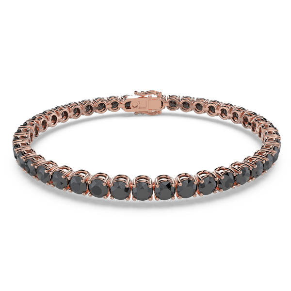 Bracelet with Moissanite on a Rose Gold Vermeil