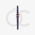 Bracelet with Blue Sapphire on a Rose Gold