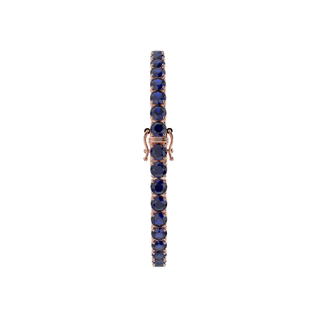 Bracelet with Blue Sapphire on a Rose Gold