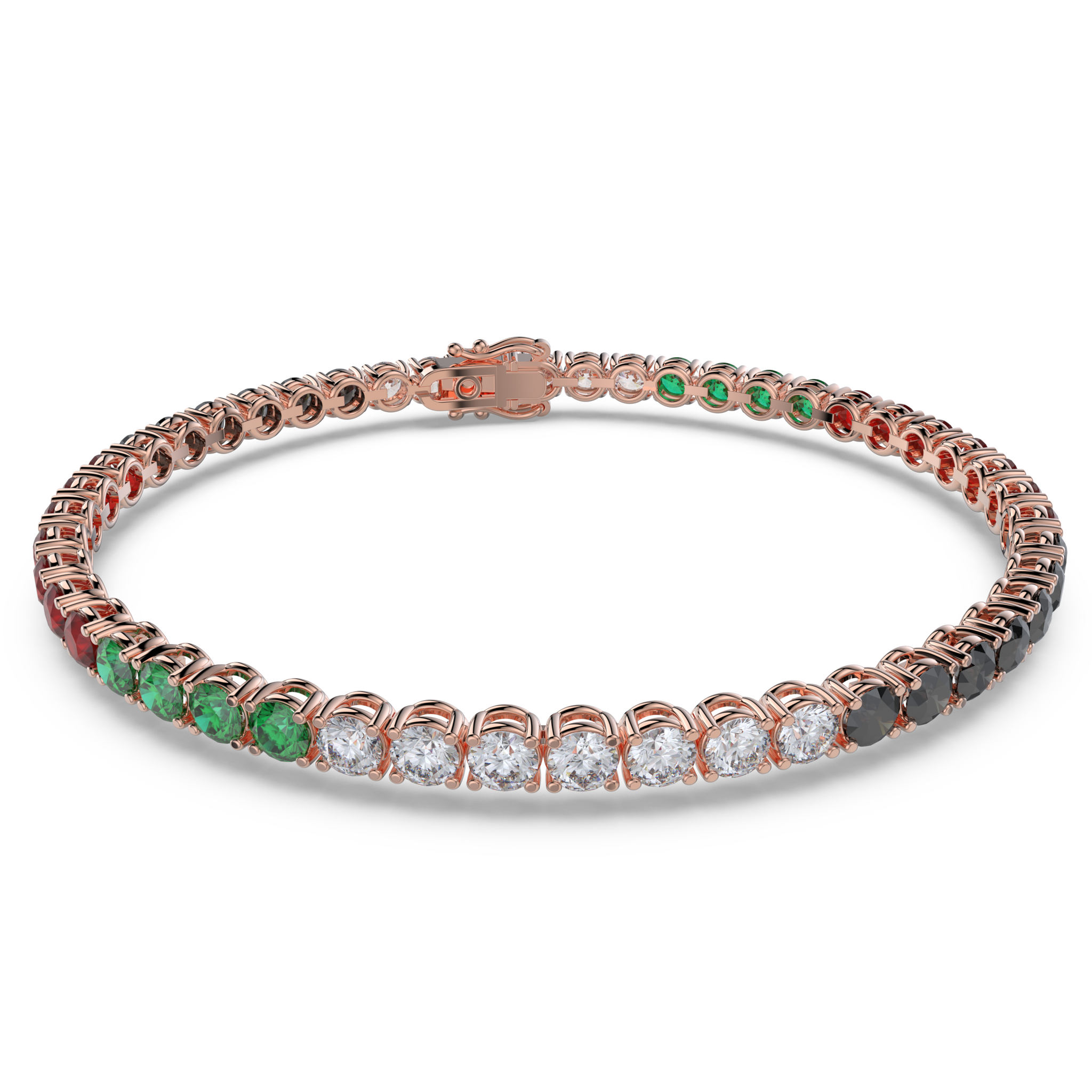 Tennis Bracelet with Diamond on a 18K Rose Gold