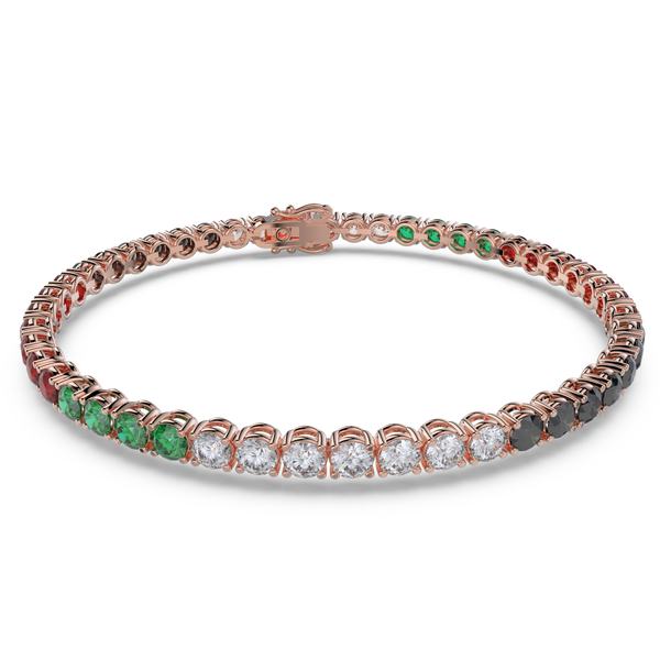 Tennis Bracelet with Diamond on a 18K Rose Gold
