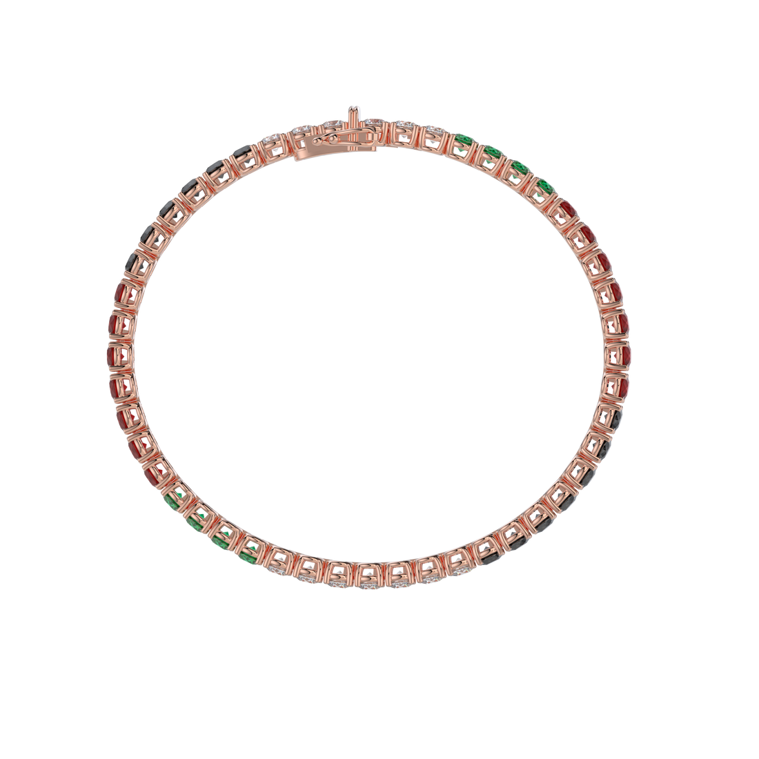 Tennis Bracelet with Diamond on a 18K Rose Gold