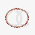 Bracelet with Moissanite on a Rose Gold Vermeil