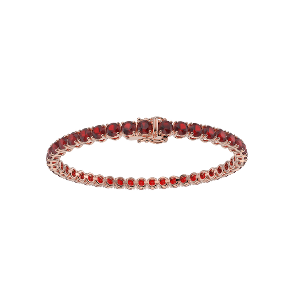 Bracelet with Ruby on a Rose Gold