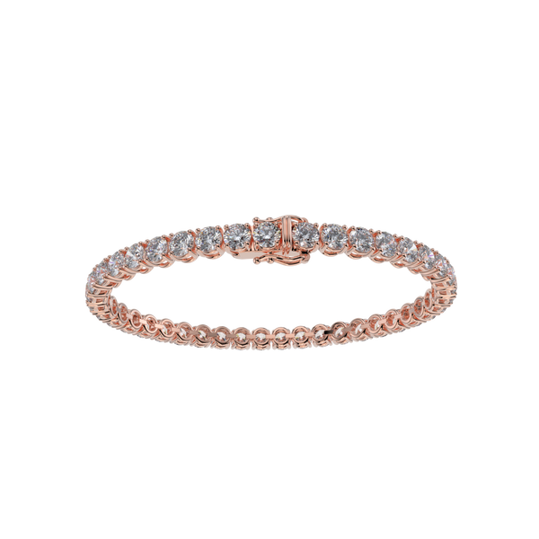 Bracelet with Lab Grown Diamond on a Rose Gold