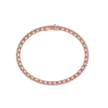 Bracelet with Lab Grown Diamond on a Rose Gold