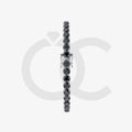 Bracelet with Black Diamond on a White Gold