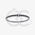 Bracelet with Black Diamond on a White Gold