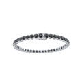 Bracelet with Black Diamond on a White Gold