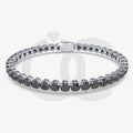 Bracelet with Black Diamond on a White Gold