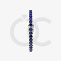 Bracelet with Blue Sapphire on a White Gold