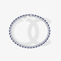Bracelet with Blue Sapphire on a White Gold