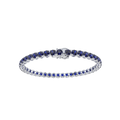 Bracelet with Blue Sapphire on a White Gold