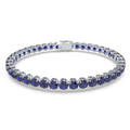Bracelet with Blue Sapphire on a White Gold