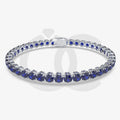Bracelet with Blue Sapphire on a White Gold