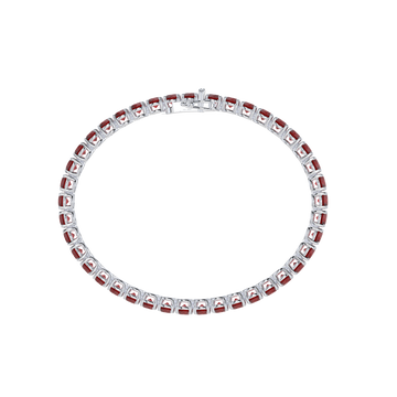 Bracelet with Ruby on a White Gold