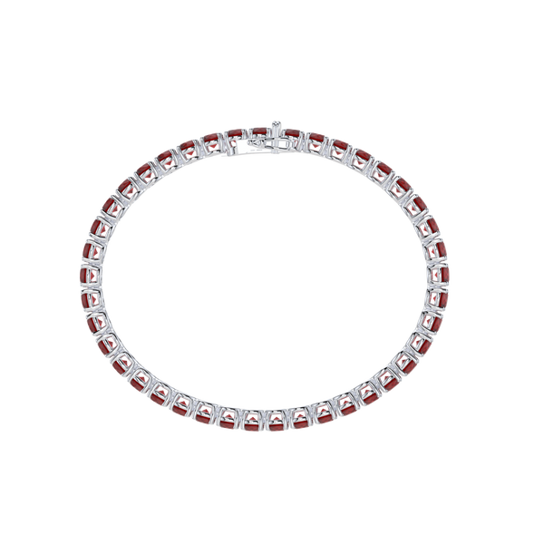 Bracelet with Ruby on a White Gold