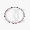 Bracelet with Ruby on a White Gold
