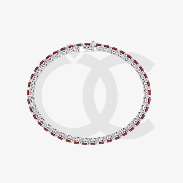 Bracelet with Ruby on a White Gold