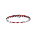 Bracelet with Ruby on a White Gold