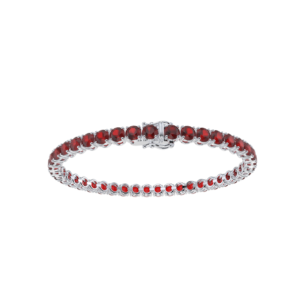 Bracelet with Ruby on a White Gold