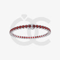 Bracelet with Ruby on a White Gold