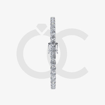 Bracelet with Lab Grown Diamond on a White Gold