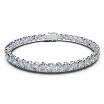 Bracelet with Natural Diamond on a White Gold