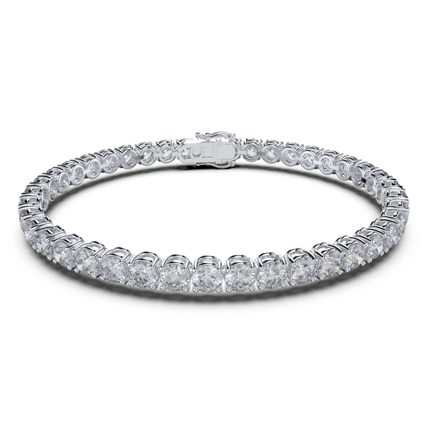 Bracelet with Natural Diamond on a White Gold