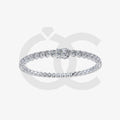 Bracelet with Lab Grown Diamond on a White Gold