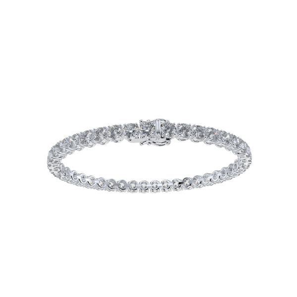 Bracelet with Lab Grown Diamond on a White Gold