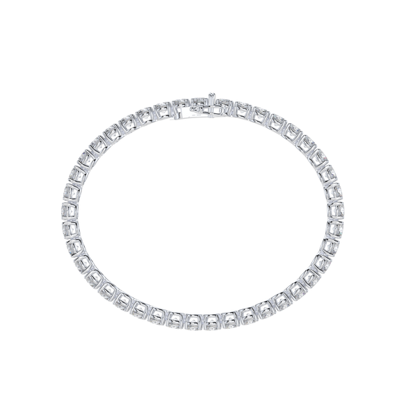 Bracelet with Natural Diamond on a White Gold