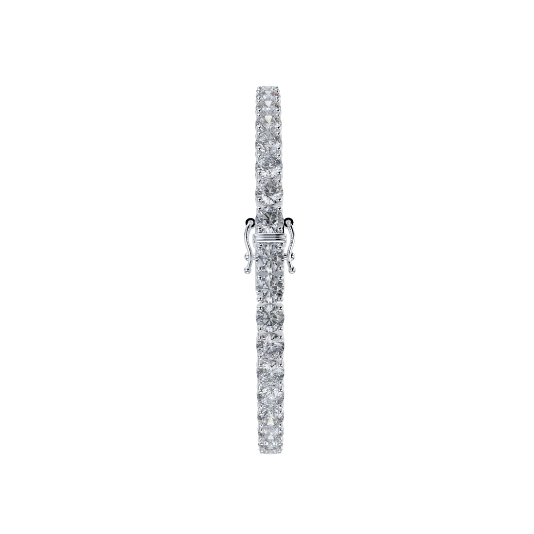 Bracelet with Natural Diamond on a White Gold