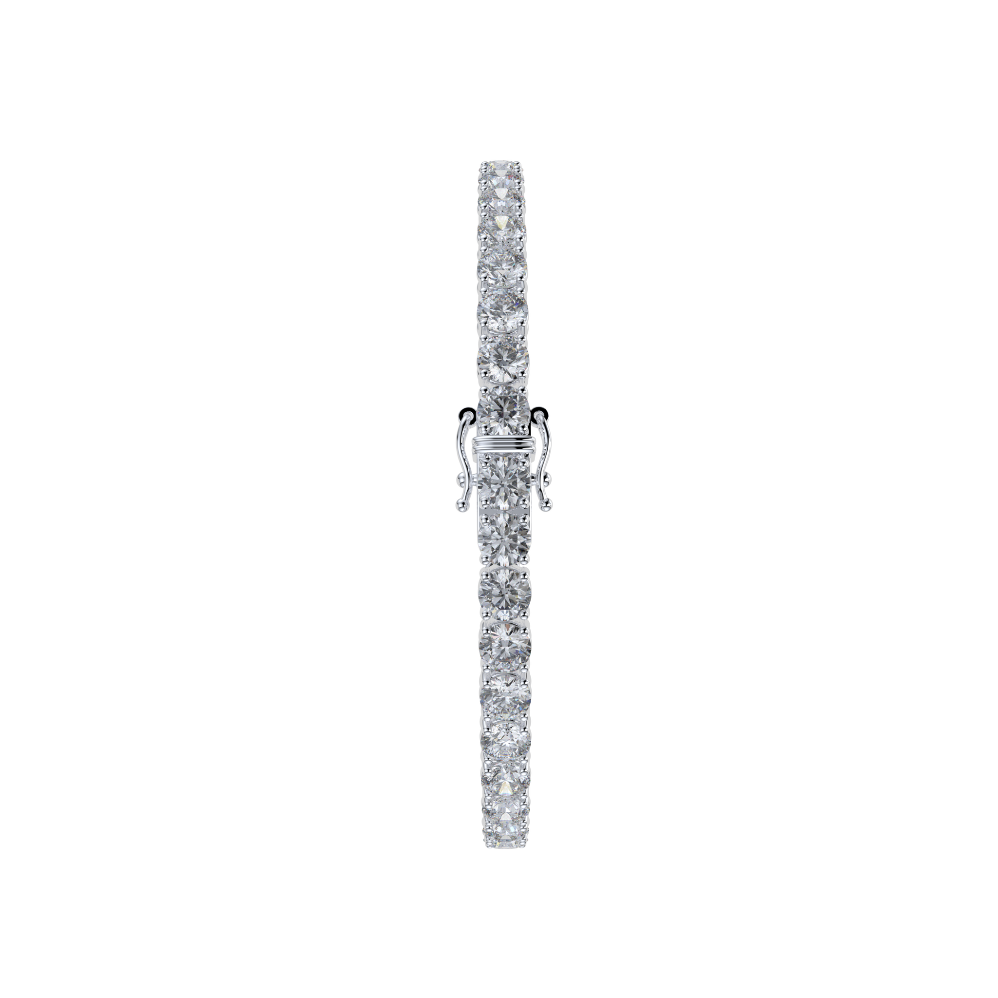 Bracelet with Natural Diamond on a White Gold
